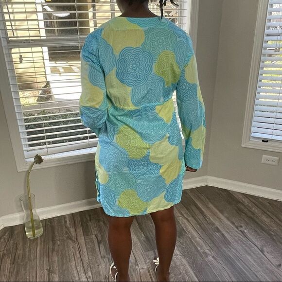 Victoria’s Secret LS Plunge Floral Print Cover Up Dress - Picture 6 of 16